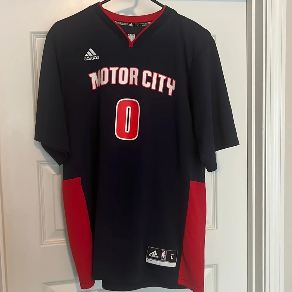 Adidas Detroit Pistons Jersey. #0 Andre Drummond motor city jersey Large - Picture 1 of 4